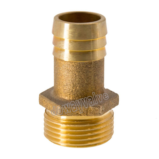 Casting Bronze Straight Fitting with Machining Barbs （DW-BF027）
