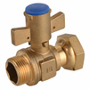 Lockable Water Meter Ball Valve with Free Nut （DW-LB065 ）