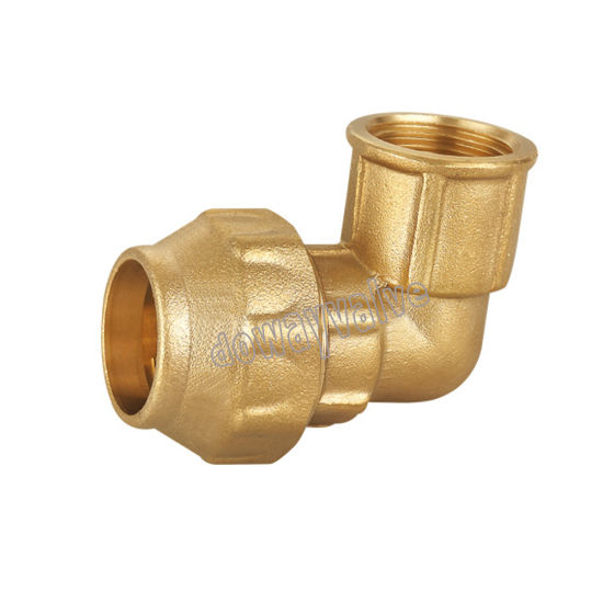 Brass Fiting for Polyethyelene Pipe Female Elbow