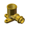 Brass Roll Grove to Copper Adapter Press Fitting