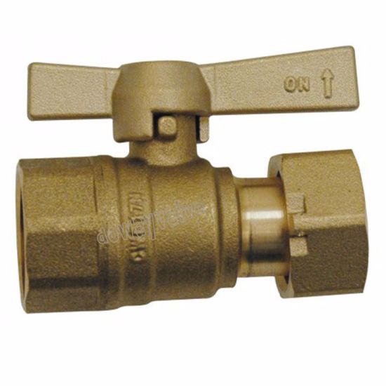 Angle F/Swivel Nut Water Meter Brass Ball Valve （DW-LB034）