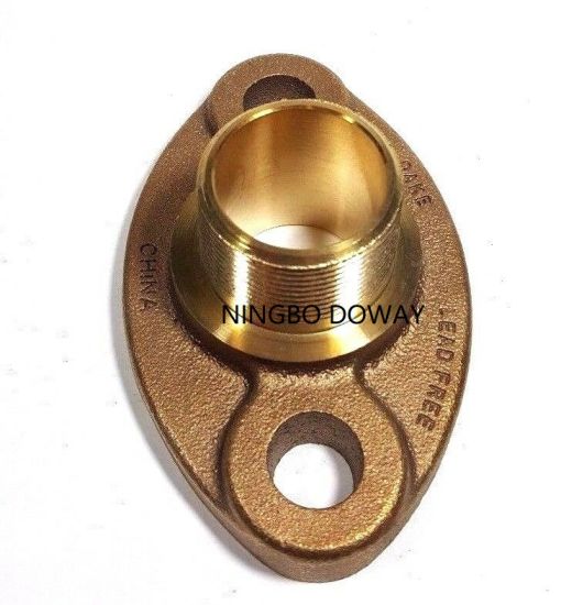 1-1/2" Lead-free Brass Meter Flange Connection Set For 1.5" Water Meter, 