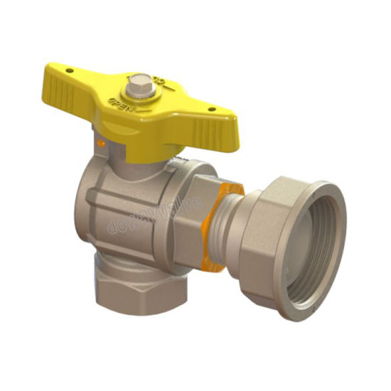 Gas Meter ReducedBore Inlet Ball Valve with Mounting Ear