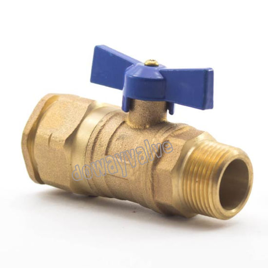 China Factory Customized Bronze Water Ball Valve with Butterfly Handle (DW-BV020)