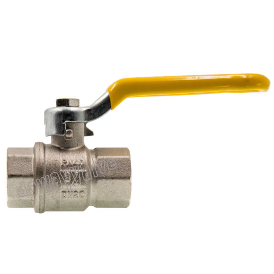 Steel Lever Handle Nickle Plated Ball Valve with ISO Supplier （DW-B262）