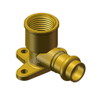 90 Degree Compression Cartridge Brass Wall Plate Male Elbow(DWF102)