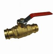 lead free brass press ball valve