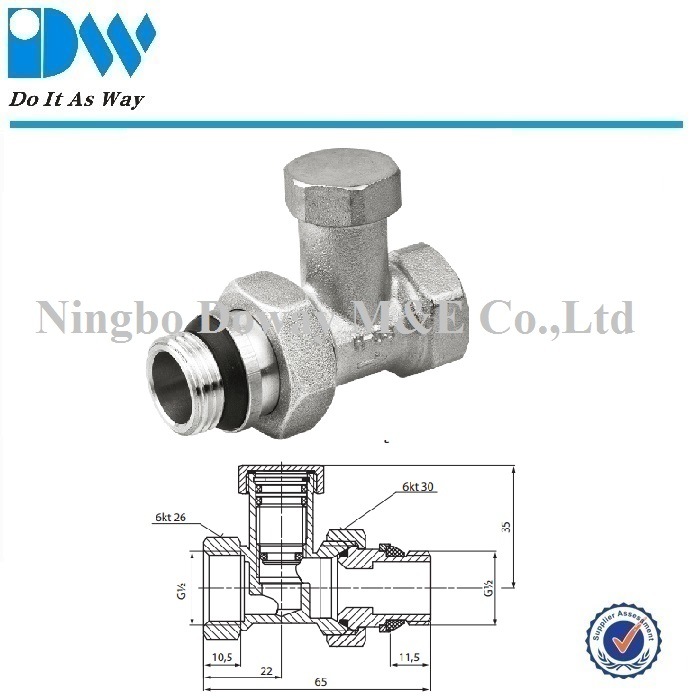 Manual Radiator Valve with Rubber Seals