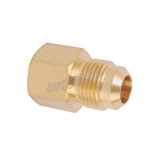 Brass Female Flare Coupling for Tube and Pipe