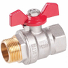Forged Brass Ball Valve with Butterfly Handle (DW-B204)