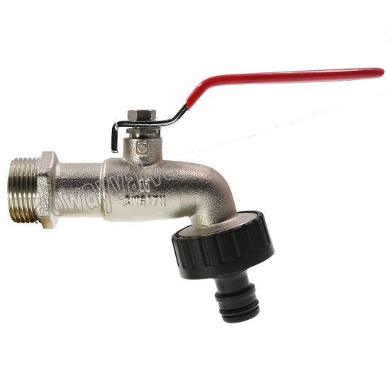 Zinc Alloy Handle Pn16 Design Brass Sand Polished Bibcock(DW-BC315)
