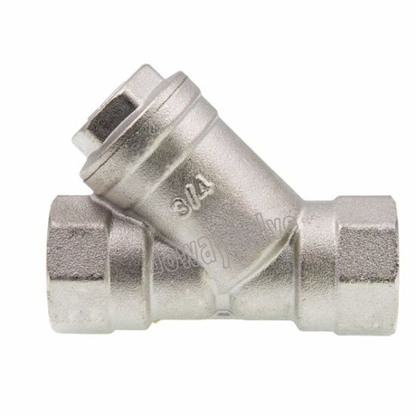 OEM Manufacturer Nickel Plated Forged Brass Valve Strainer (DW-YS002)