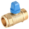 China Factory Steel Handle Cw617n Brass Connect Valve (DW-C102)