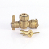 OEM Supplier Brass Water Meter Magnetic Lockble Ball Valve （DW-LB074）