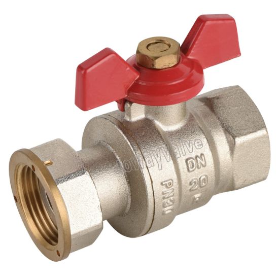 China Manufacturer Custom Nickle Plated Brass Ball Valve with Union (DW-B292)