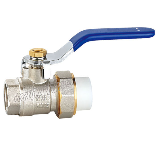 Pn25 Union Brass PPR Ball Valve with Level Handle (DW-PPV005)