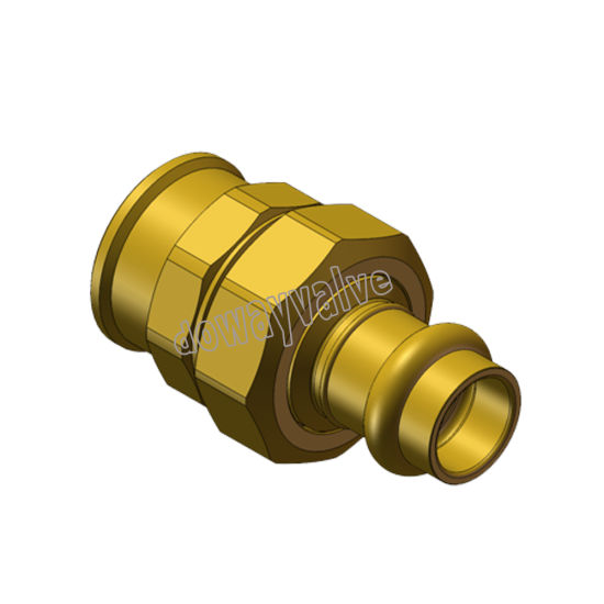 90 Degree Compression Cartridge Brass Wall Plate Male Elbow(DWF102)