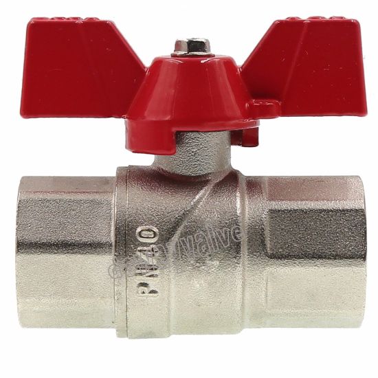 Pn20 Brass Ball Valve with Butterfly Handle (DW-B211)