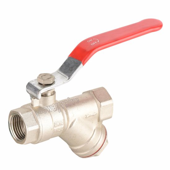 Full Port Y Strainer Ball Valve with Lever Handle